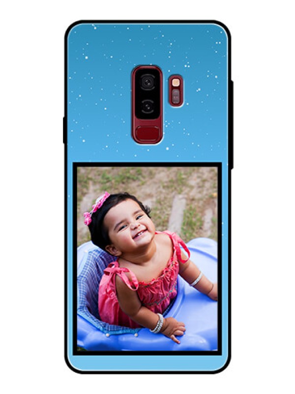 Custom Samsung Galaxy S9 Plus Custom Glass Mobile Case  - Wave Pattern Colorful Design