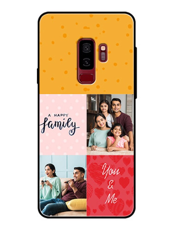 Custom Samsung Galaxy S9 Plus Personalized Glass Phone Case  - Images with Quotes Design