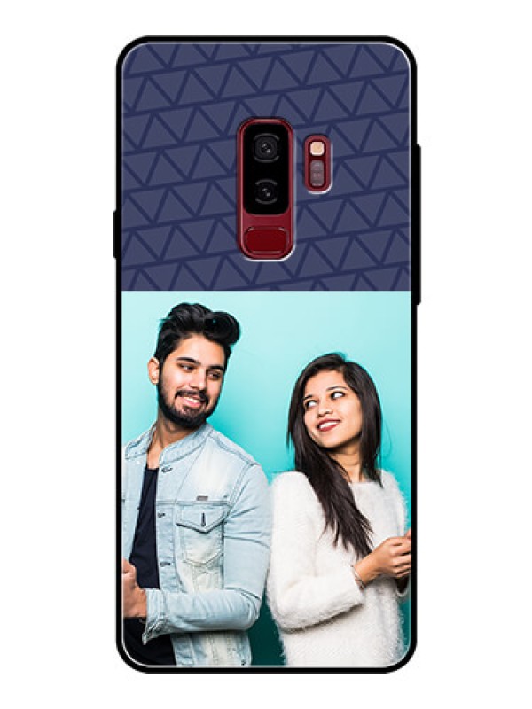Custom Samsung Galaxy S9 Plus Photo Printing on Glass Case  - with Best Friends Design  