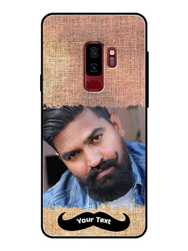 Custom Samsung Galaxy S9 Plus Personalized Glass Phone Case  - with Texture Design