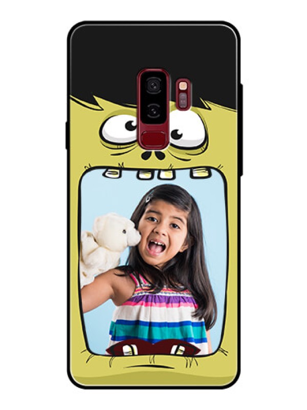 Custom Samsung Galaxy S9 Plus Personalized Glass Phone Case  - Cartoon monster back case Design