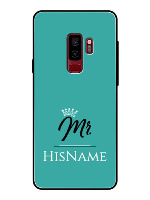 Custom Galaxy S9 Plus Custom Glass Phone Case Mr with Name
