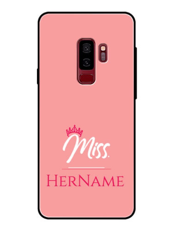 Custom Galaxy S9 Plus Custom Glass Phone Case Mrs with Name