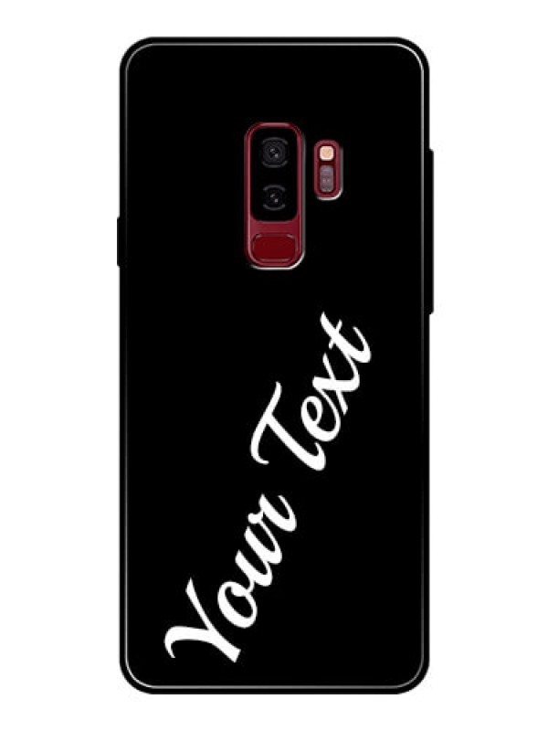 Custom Galaxy S9 Plus Custom Glass Mobile Cover with Your Name