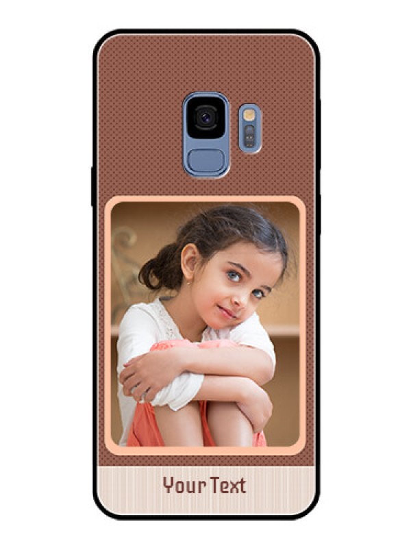 Custom Galaxy S9 Custom Glass Phone Case  - Simple Pic Upload Design