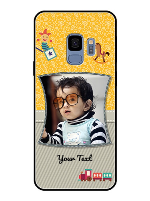 Custom Galaxy S9 Personalized Glass Phone Case  - Baby Picture Upload Design