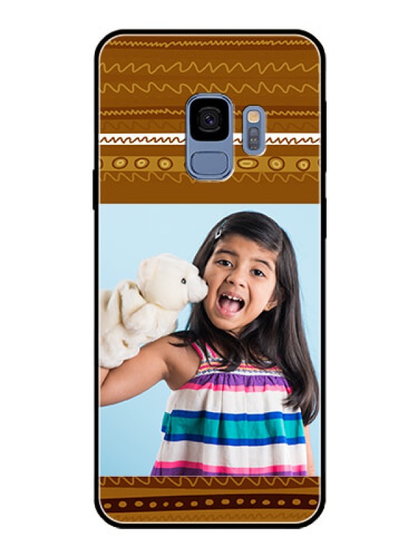 Custom Galaxy S9 Custom Glass Phone Case  - Friends Picture Upload Design 