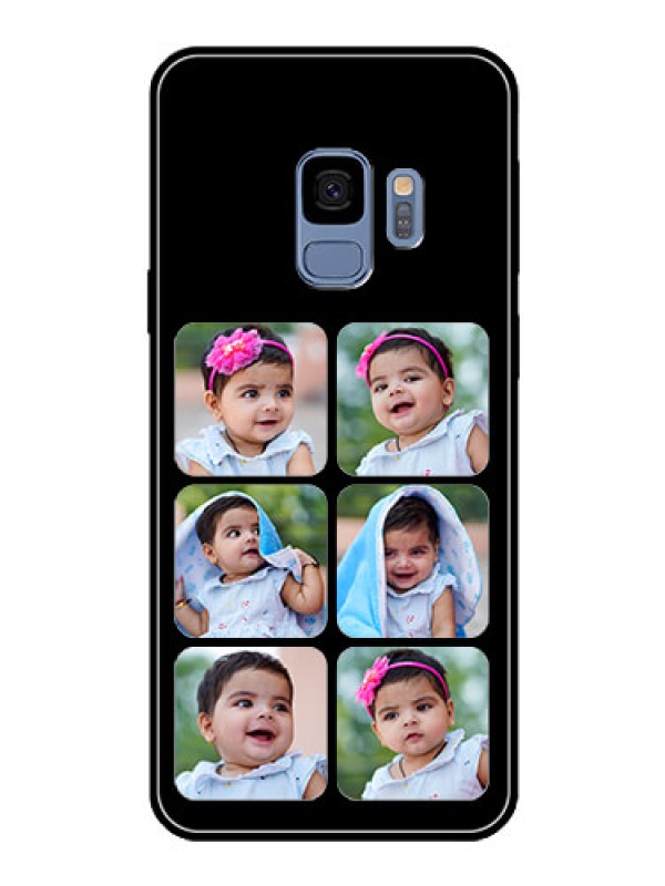Custom Galaxy S9 Photo Printing on Glass Case  - Multiple Pictures Design