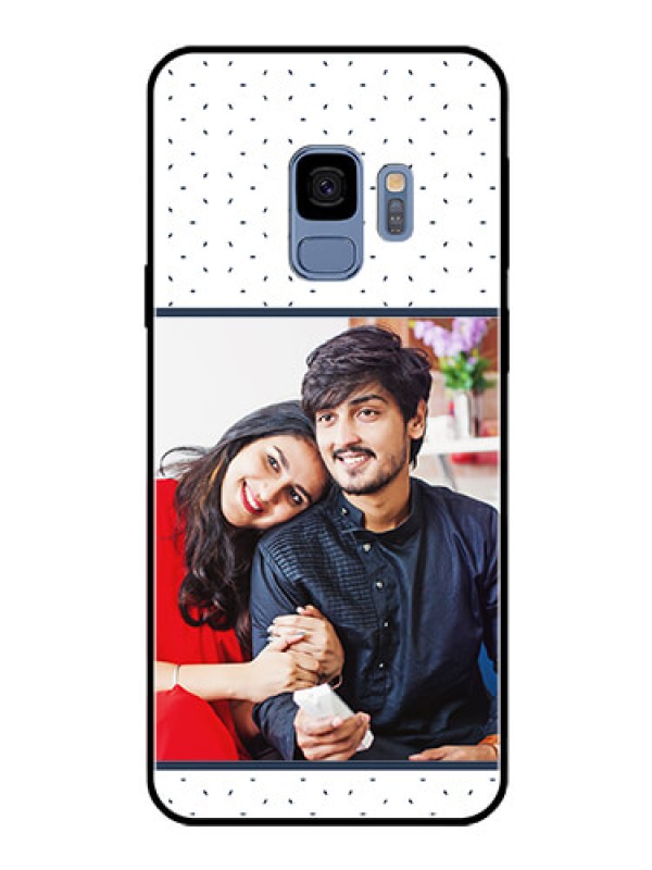 Custom Galaxy S9 Personalized Glass Phone Case  - Premium Dot Design