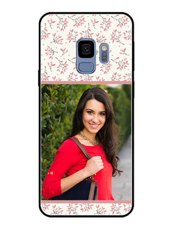 Custom Galaxy S9 Custom Glass Phone Case  - Premium Floral Design