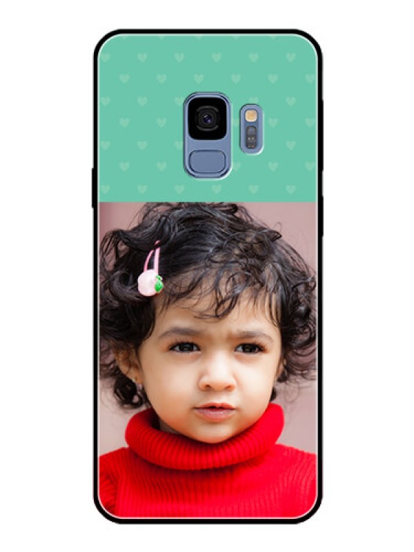 Custom Galaxy S9 Custom Glass Phone Case  - Lovers Picture Design