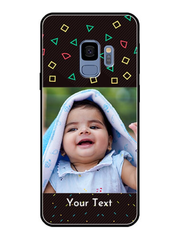 Custom Galaxy S9 Custom Glass Phone Case  - with confetti birthday design