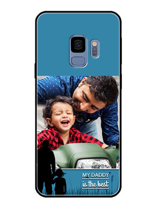 Custom Galaxy S9 Custom Glass Mobile Case  - Best dad design 