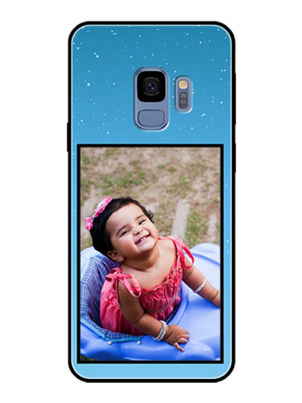 Custom Galaxy S9 Custom Glass Mobile Case  - Wave Pattern Colorful Design
