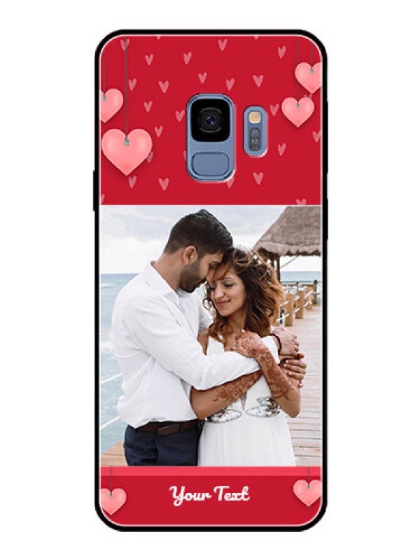 Custom Galaxy S9 Custom Glass Phone Case  - Valentines Day Design