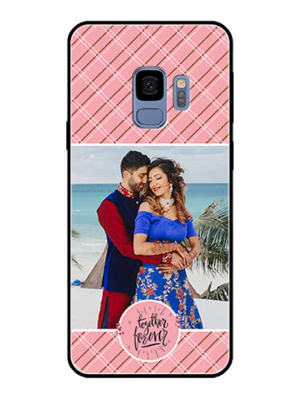 Custom Galaxy S9 Personalized Glass Phone Case  - Together Forever Design