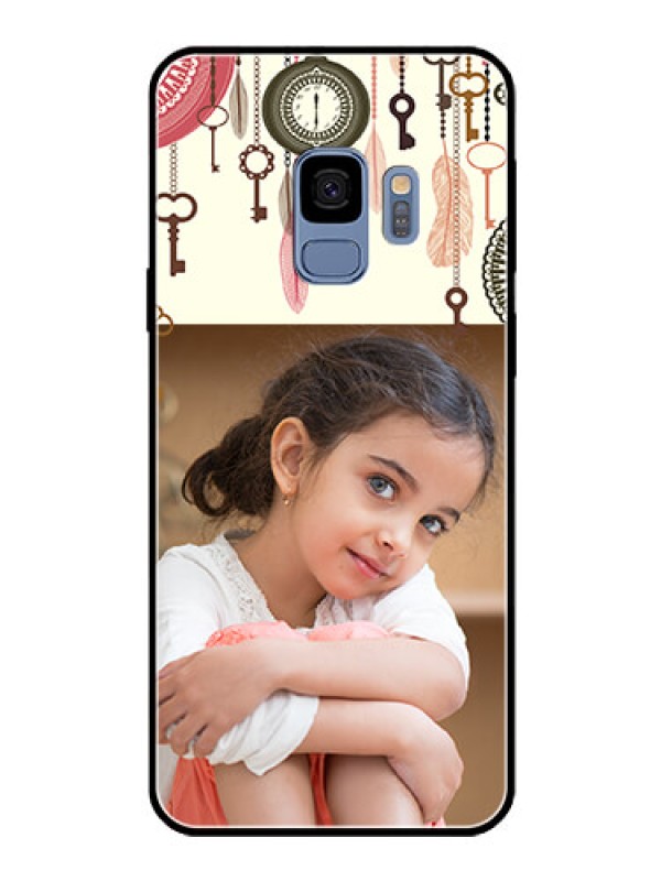 Custom Galaxy S9 Custom Glass Mobile Case  - Boho Style Design