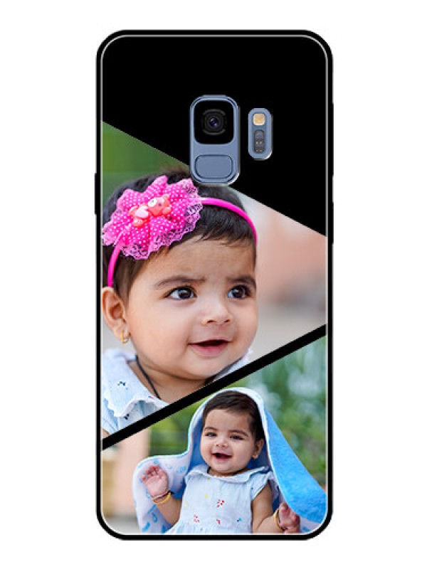 Custom Galaxy S9 Custom Glass Phone Case  - Semi Cut Design