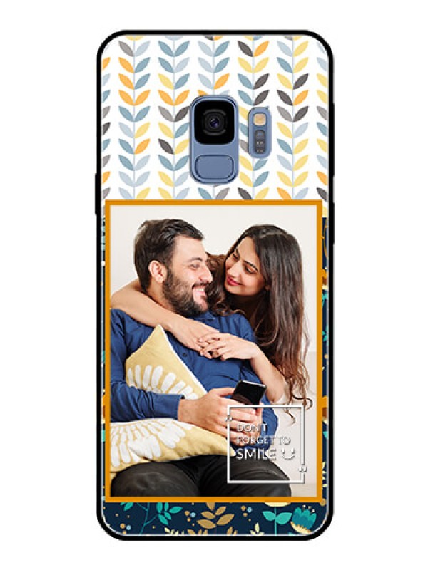 Custom Galaxy S9 Custom Glass Mobile Case  - Pattern Design