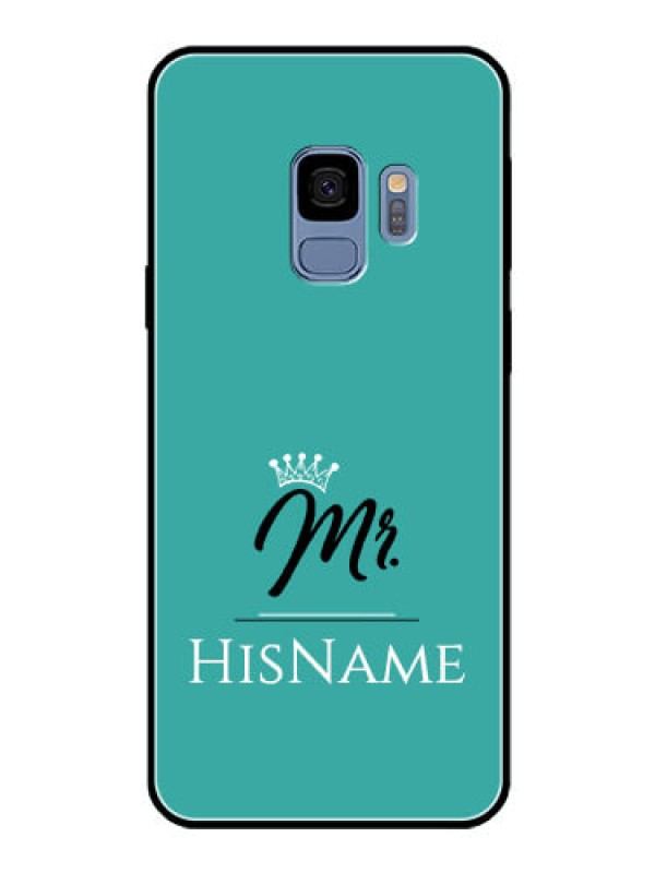 Custom Galaxy S9 Custom Glass Phone Case Mr with Name