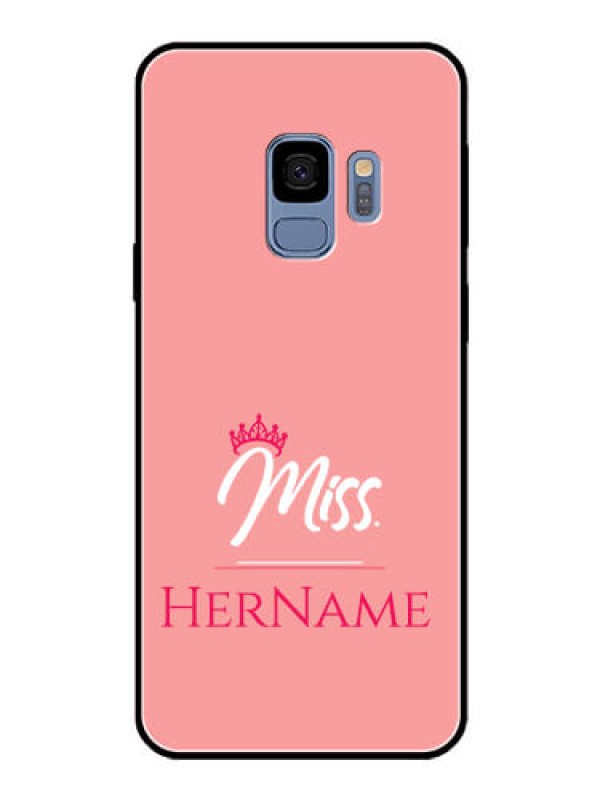 Custom Galaxy S9 Custom Glass Phone Case Mrs with Name