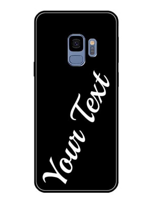 Custom Galaxy S9 Custom Glass Mobile Cover with Your Name