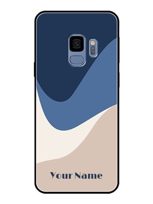 Custom Galaxy S9 Custom Glass Phone Case - Abstract Drip Art Design