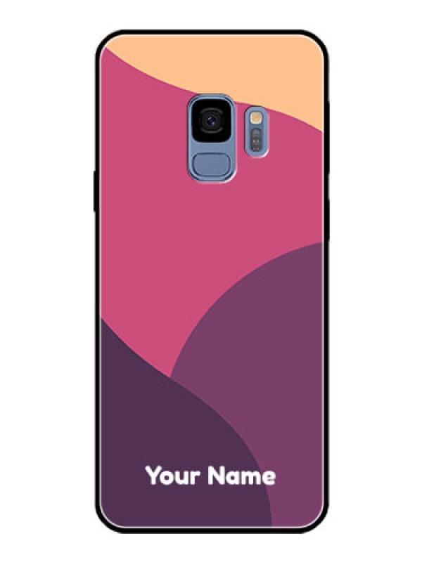 Custom Galaxy S9 Custom Glass Phone Case - Mixed Multi-colour abstract art Design