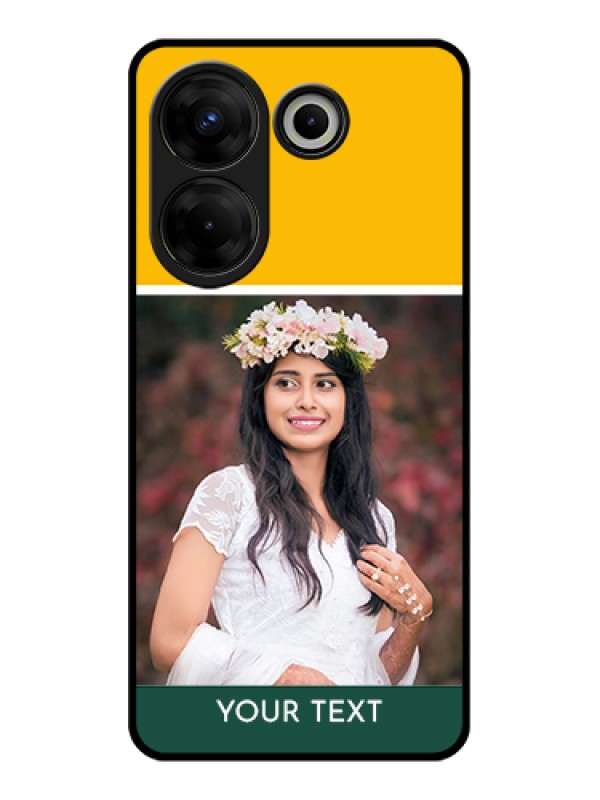 Custom Tecno Camon 20 Pro Custom Glass Phone Case - Love You Design