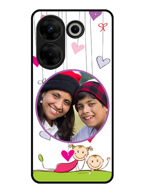 Custom Tecno Camon 20 Pro Custom Glass Phone Case - Cute Kids Phone Case Design