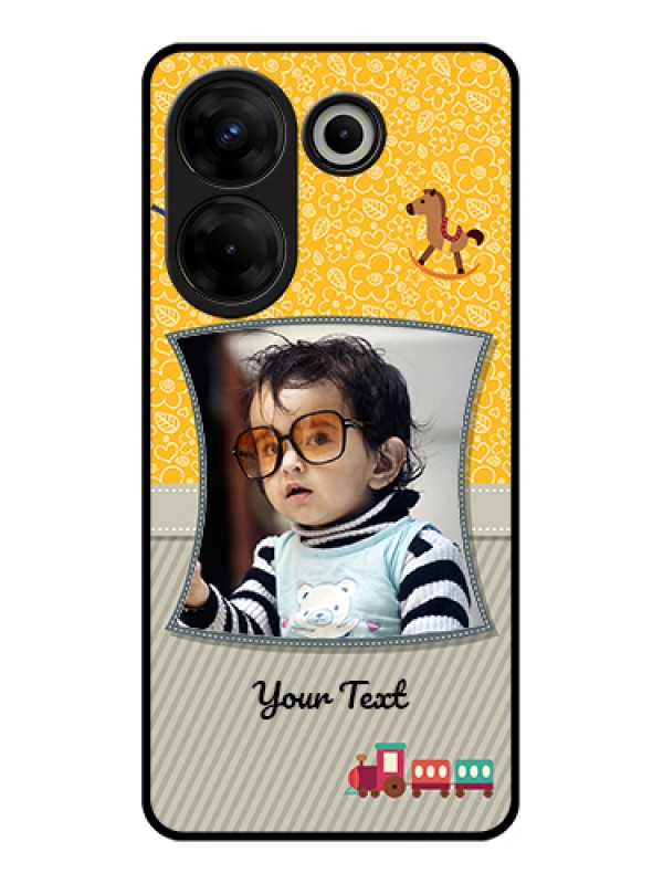 Custom Tecno Camon 20 Pro Custom Glass Phone Case - Baby Picture Upload Design