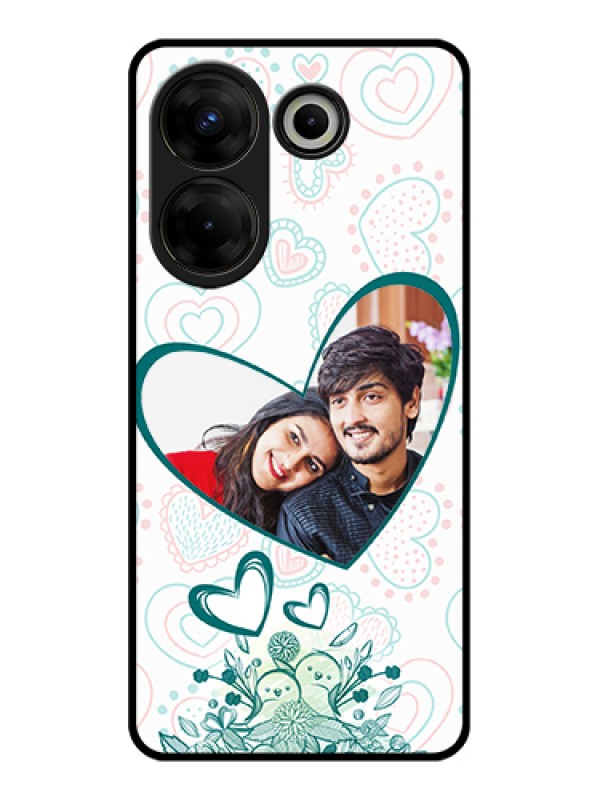 Custom Tecno Camon 20 Pro Custom Glass Phone Case - Premium Couple Design