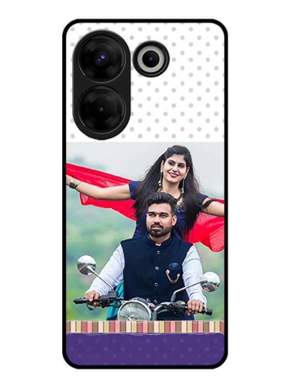 Custom Tecno Camon 20 Pro Custom Glass Phone Case - Cute Family Design