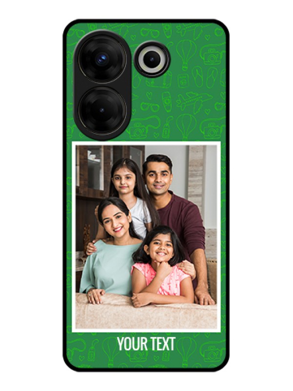 Custom Tecno Camon 20 Pro Custom Glass Phone Case - Picture Upload Design