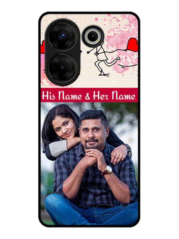 Custom Tecno Camon 20 Pro Custom Glass Phone Case - You And Me Case Design