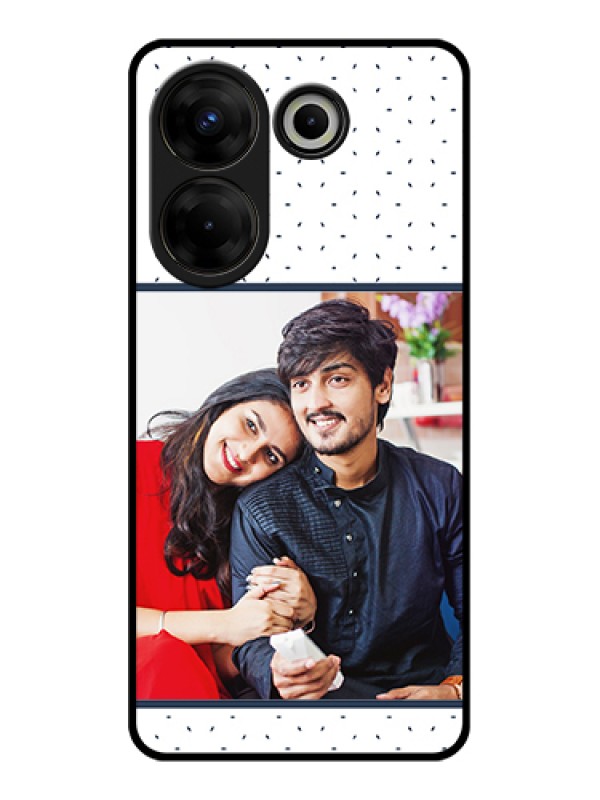 Custom Tecno Camon 20 Pro Custom Glass Phone Case - Premium Dot Design