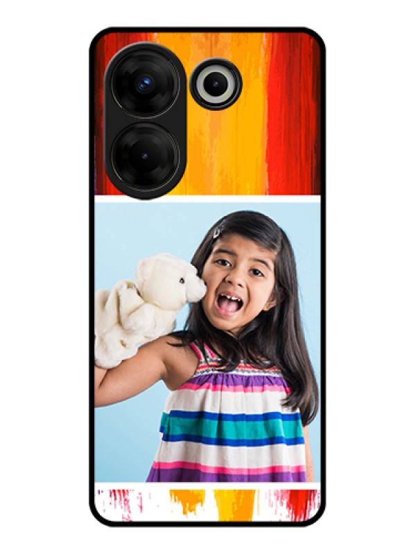 Custom Tecno Camon 20 Pro Custom Glass Phone Case - Multi Color Design