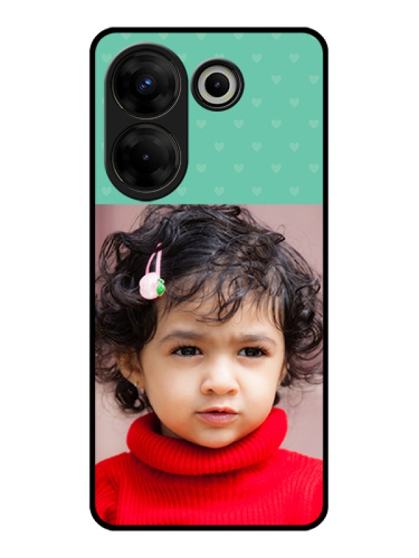 Custom Tecno Camon 20 Pro Custom Glass Phone Case - Lovers Picture Design