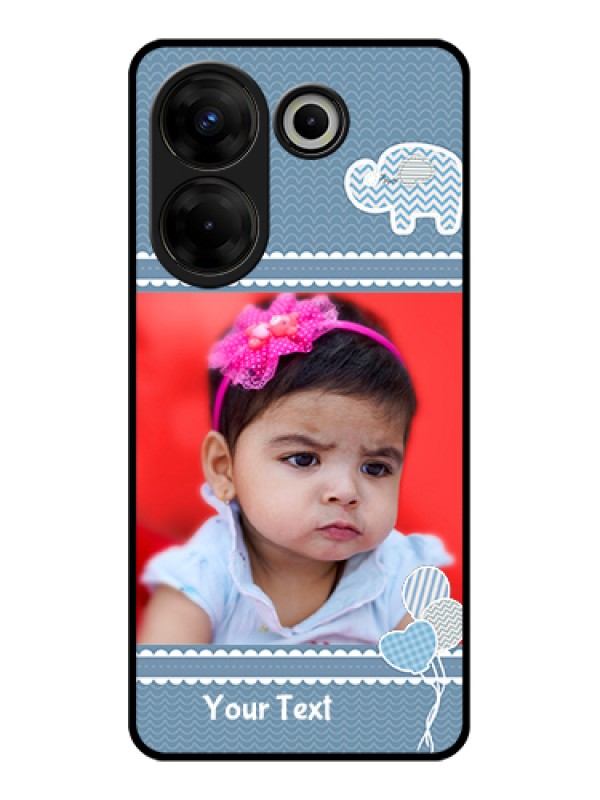 Custom Tecno Camon 20 Pro Custom Glass Phone Case - With Kids Pattern Design