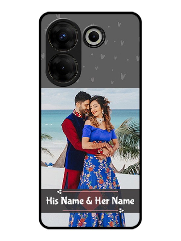 Custom Tecno Camon 20 Pro Custom Glass Phone Case - Buy Love Design With Photo Online