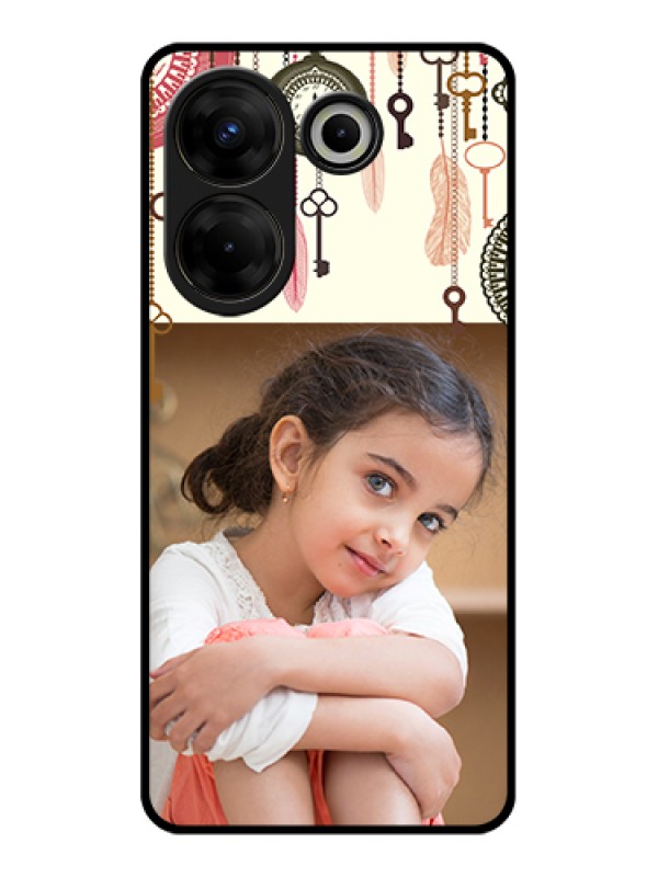 Custom Tecno Camon 20 Pro Custom Glass Phone Case - Boho Style Design