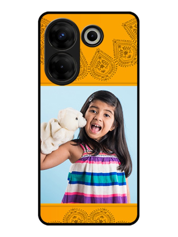 Custom Tecno Camon 20 Pro Custom Glass Phone Case - Photo Wedding Design