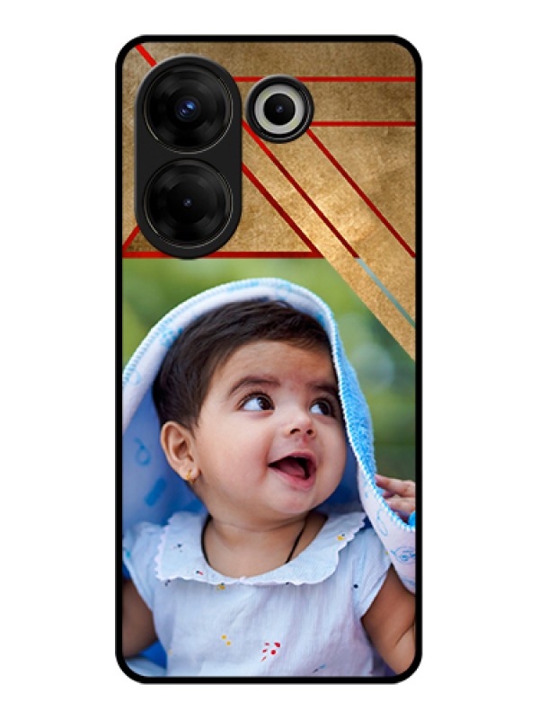 Custom Tecno Camon 20 Pro Custom Glass Phone Case - Gradient Abstract Texture Design