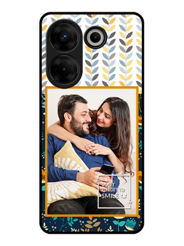 Custom Tecno Camon 20 Pro Custom Glass Phone Case - Pattern Design