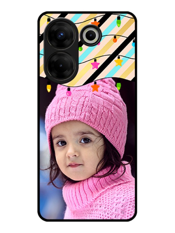Custom Tecno Camon 20 Pro Custom Glass Phone Case - Lights Hanging Design