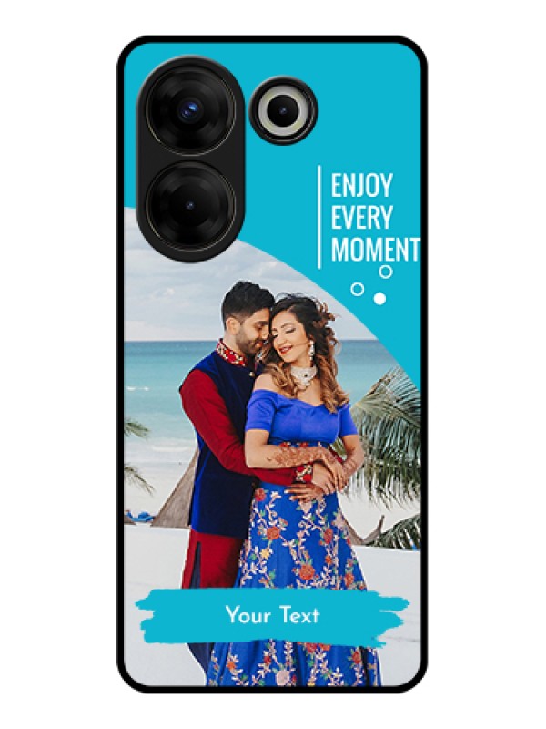 Custom Tecno Camon 20 Pro Custom Glass Phone Case - Happy Moment Design