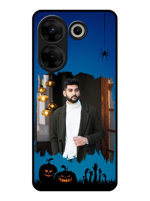 Custom Tecno Camon 20 Pro Custom Glass Phone Case - With Pro Halloween Design