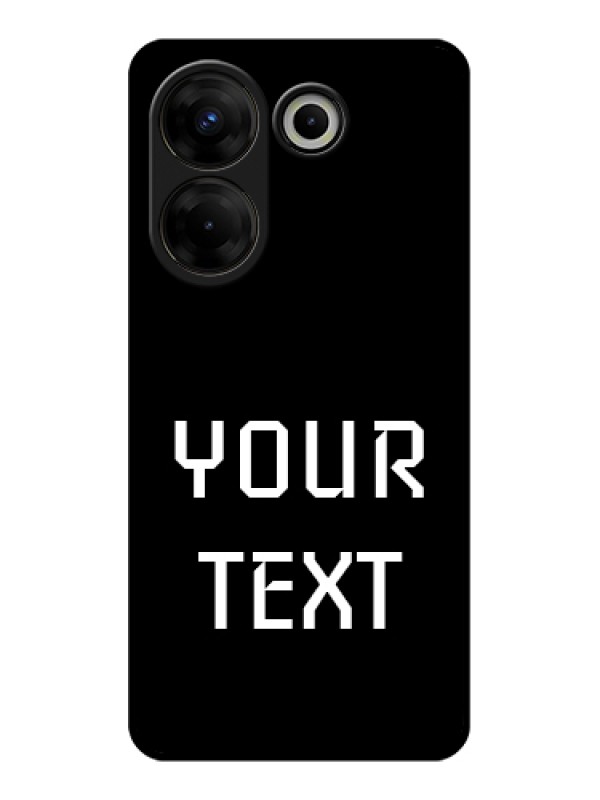 Custom Tecno Camon 20 Pro Custom Glass Phone Case - Your Name Design