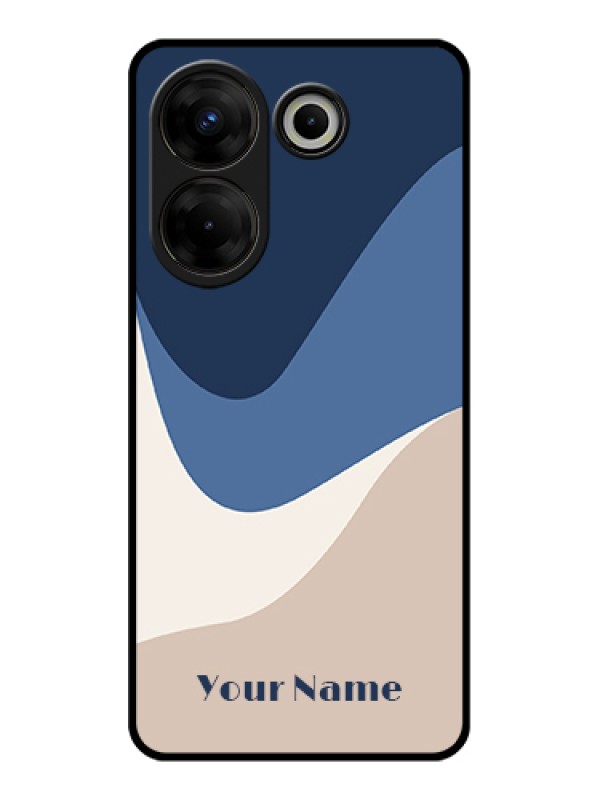 Custom Tecno Camon 20 Pro Custom Glass Phone Case - Abstract Drip Art Design