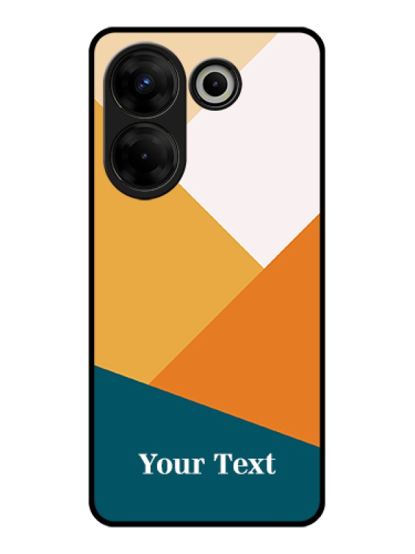 Custom Tecno Camon 20 Pro Custom Glass Phone Case - Stacked Multi - Colour Design